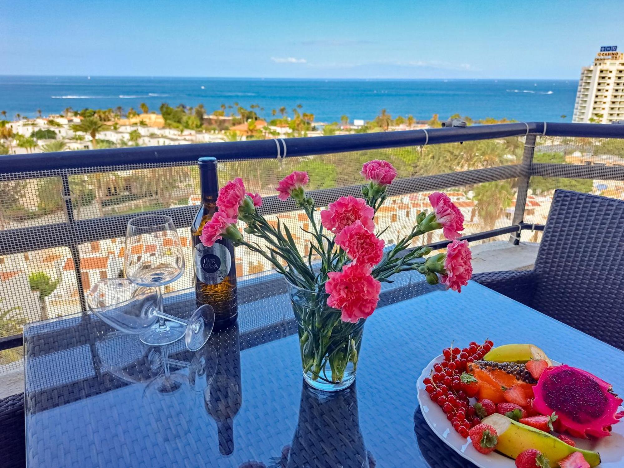 Cozy Ocean And La Gomera View Appartment Playa de las Americas  Exteriör bild